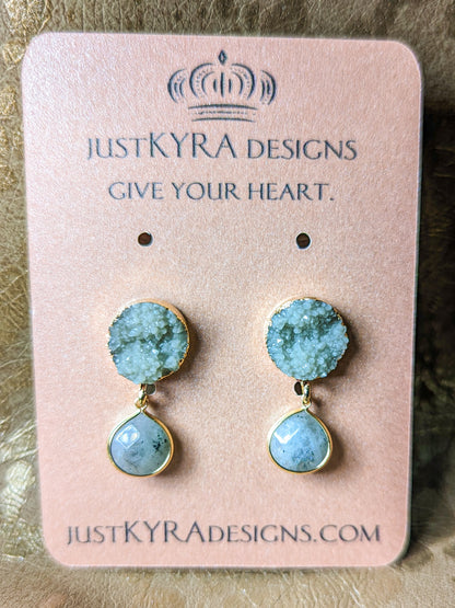 Neutral Druzy Drop