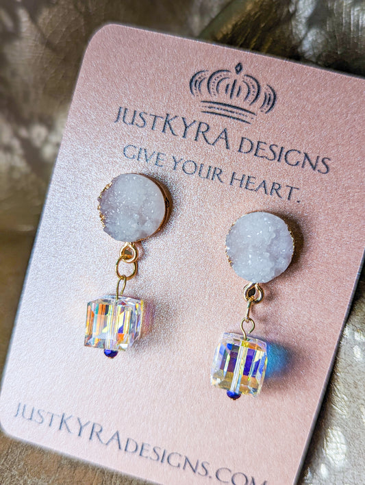 Crystal Druzy Drop