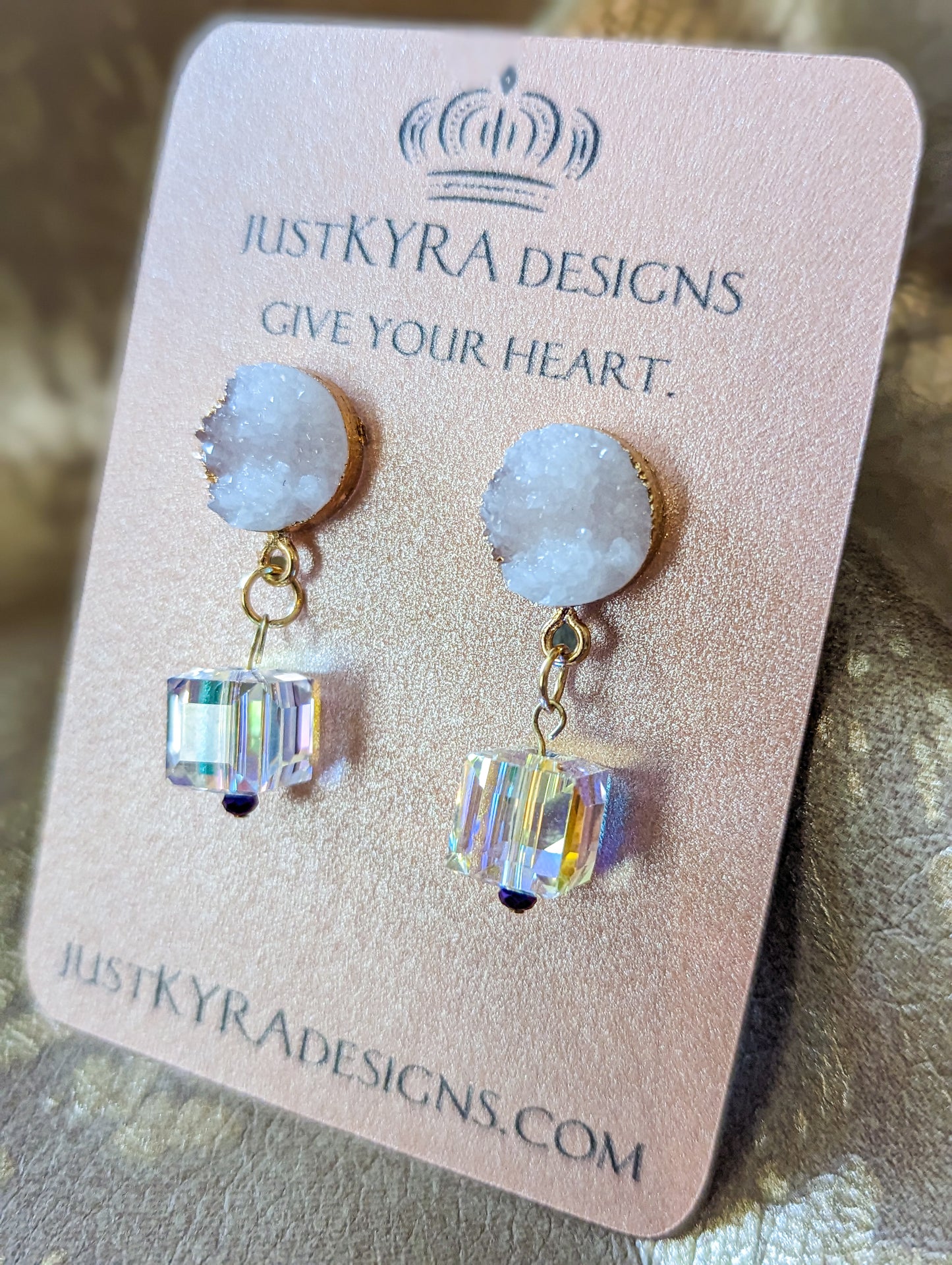 Crystal Druzy Drop