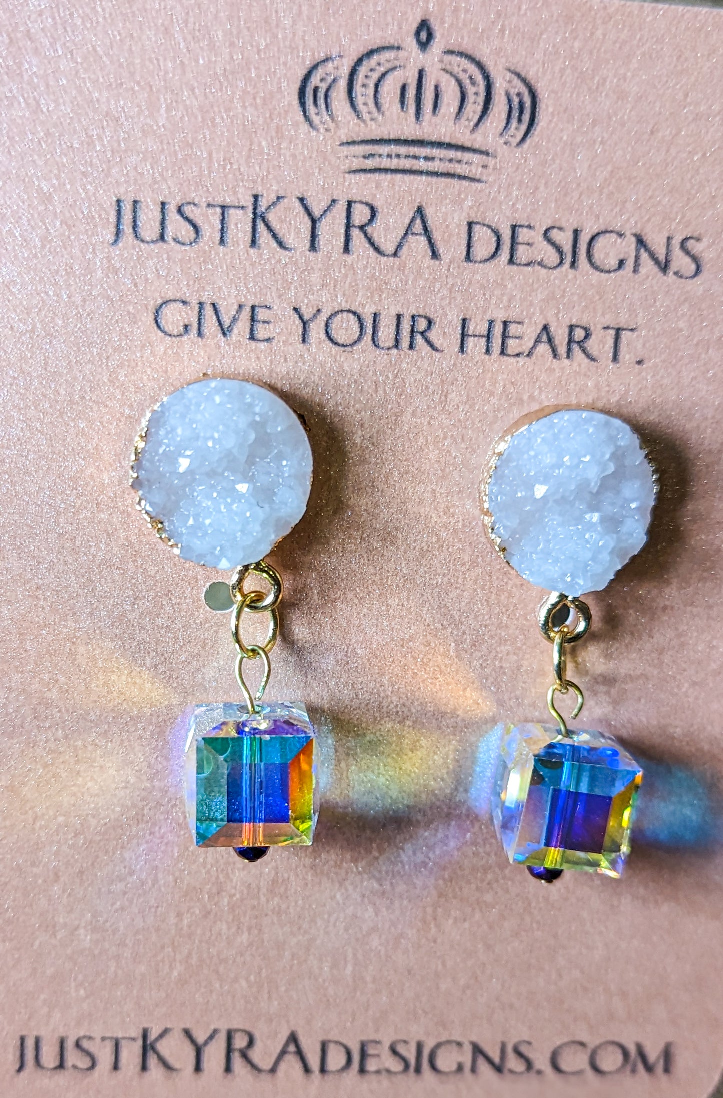 Crystal Druzy Drop