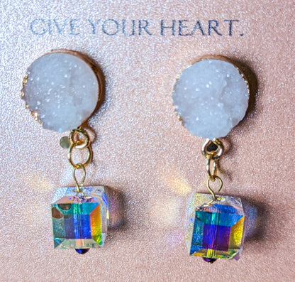 Crystal Druzy Drop